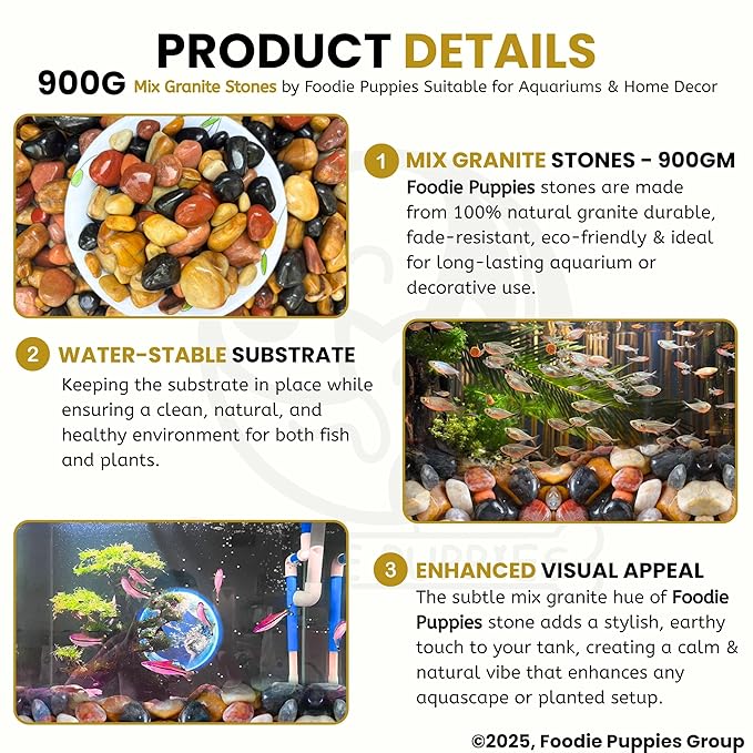 Mixed Natural Stone Pebbles – Round Garden & Decor Stones thumbnail