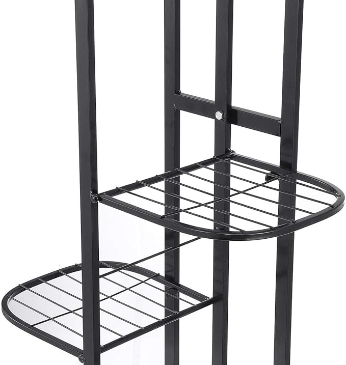 7-Tier Black Wrought Iron Plant Stand thumbnail