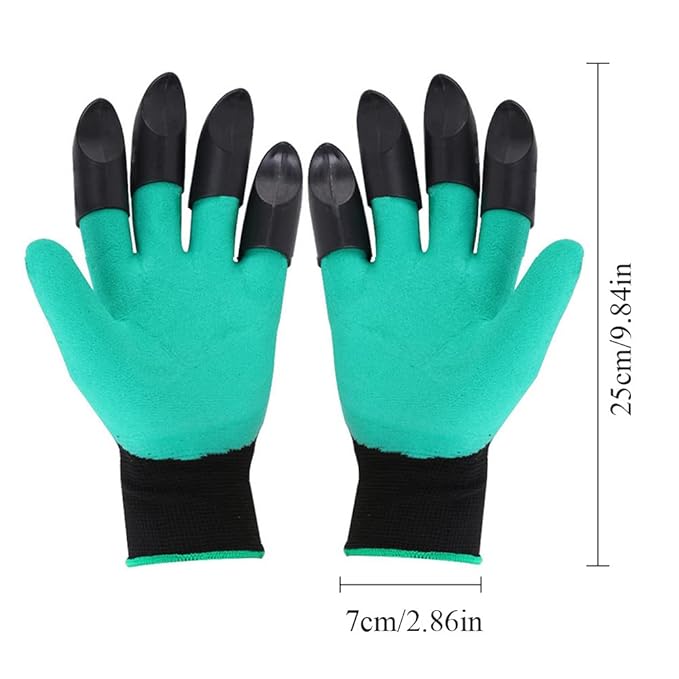 Green Rubber Gardening Gloves thumbnail