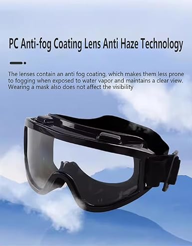 Transparent Safety Goggles – Full Rim Design