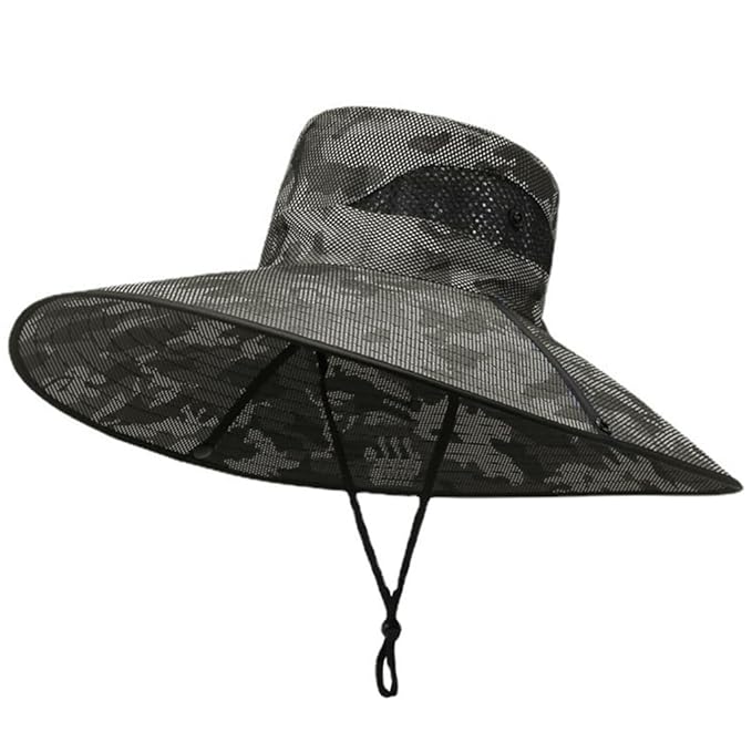 Wide Brim Sun Protection Bucket Hat – Dark Gray
